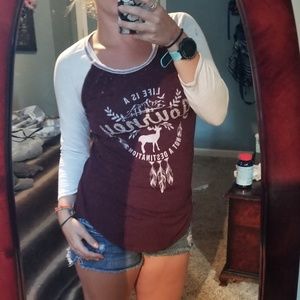 Maurices long sleeve journey tee